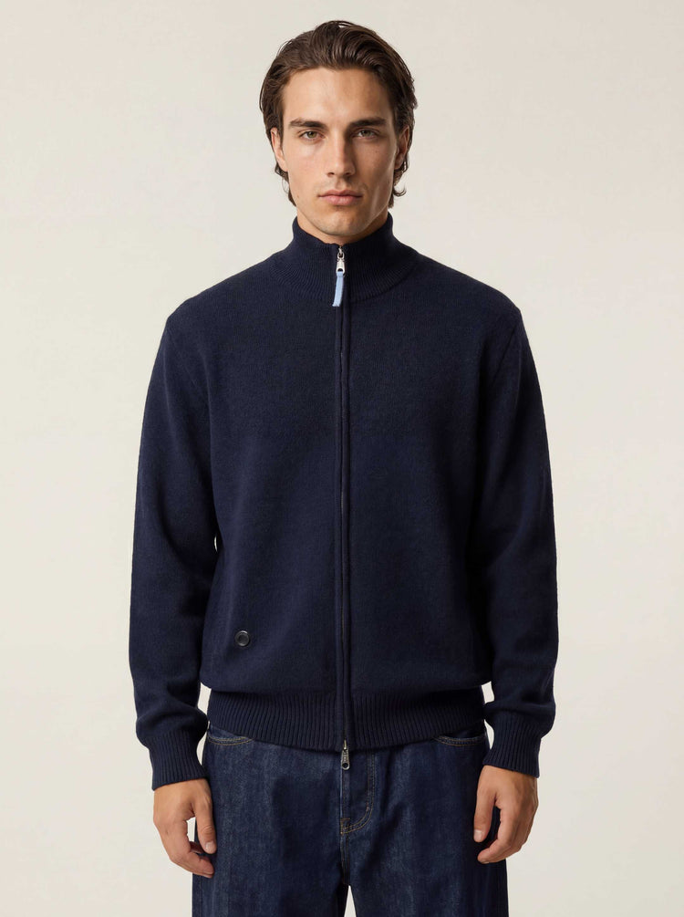 The Everyday Zip Through Jumper Pacific Blue Image