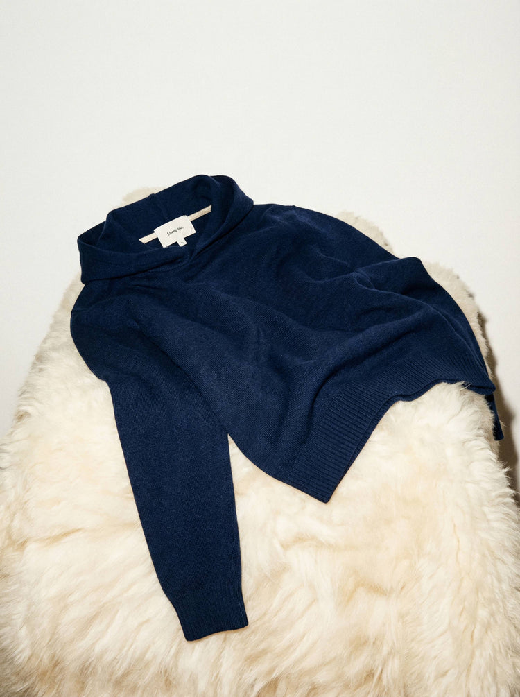 The Signature Merino Hoodie Atlantic Blue Image