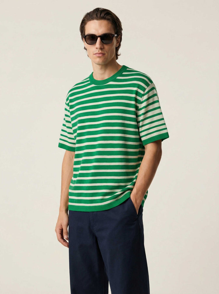The Stripe T-Shirt Forest Green Image